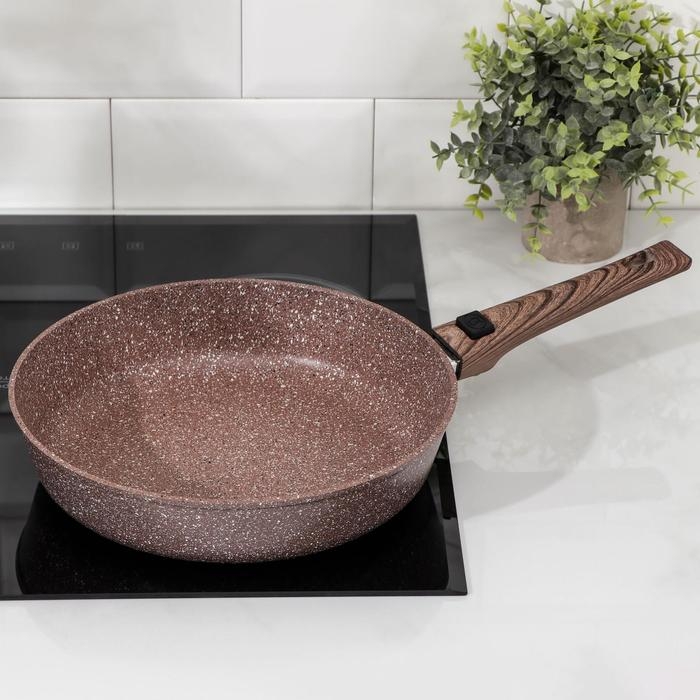 Сковорода Доляна «Брауни», d=28 см, антипригарное покрытие, съёмная ручка, индукция Сковорода Доляна «Брауни», d=28 см, антипригарное покрытие, съёмная ручка, индукция