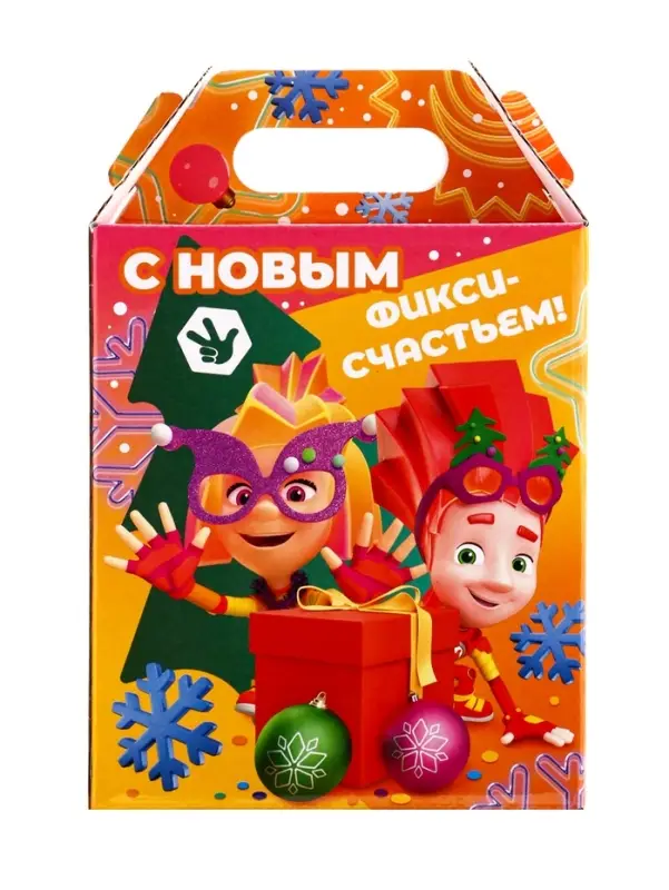 Подарок в картонной упаковке "Фиксики" 900 г