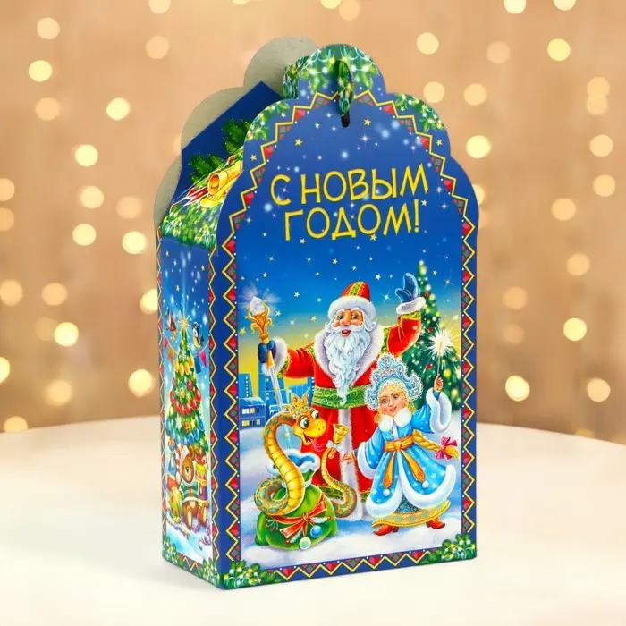 Подарочная коробка новогодняя Фигурная малая «Зимняя мелодия» 11.1×5.8×20.5 см Подарочная коробка новогодняя Фигурная малая «Зимняя мелодия» 11.1×5.8×20.5 см