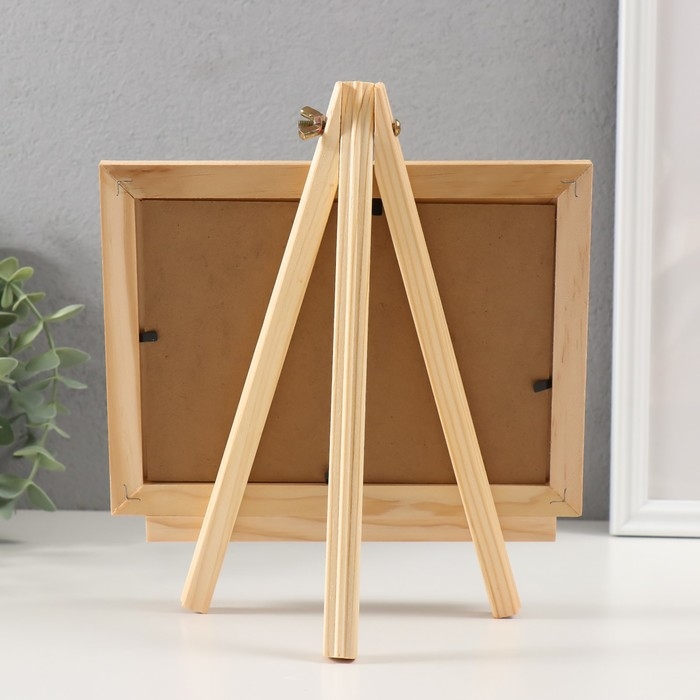 Сувенир дерево  Сувенир дерево "Меловая доска на мольберте" губка + мелки 3,5х21х24 см