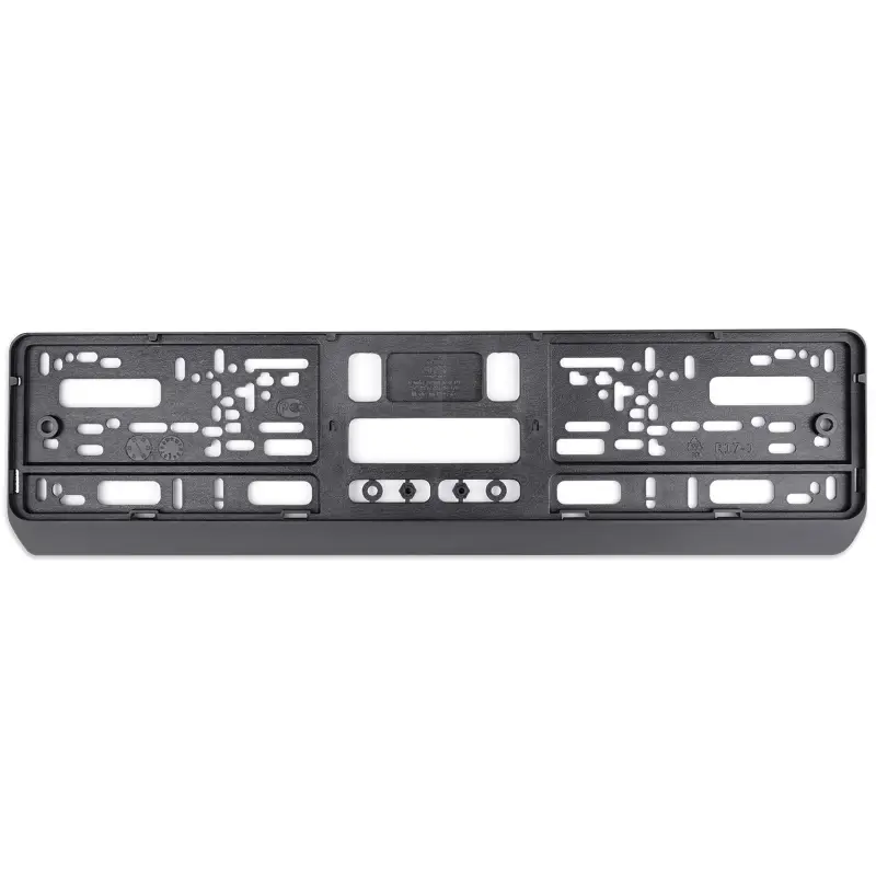 Рамка под номерной знак односоставная (чёрная) AVS RN-01