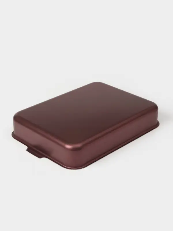 Противень Доляна Promo, 27&times;35 см, h=6 см, антипригарное покрытие, бордовый