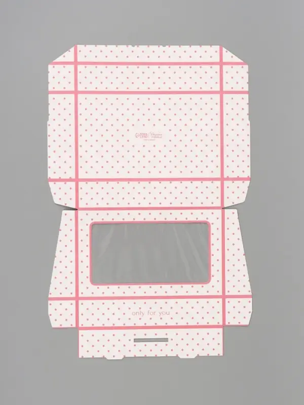 Коробка подарочная с окном &laquo;Только для тебя&raquo;, 20&times;12&times;4 см, самосборная