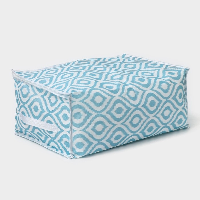 Кофр для хранения вещей Доляна «Лагуна» с ПВХ-окном, 45×30×20 см, цвет бирюзовый Кофр для хранения вещей Доляна «Лагуна» с ПВХ-окном, 45×30×20 см, цвет бирюзовый