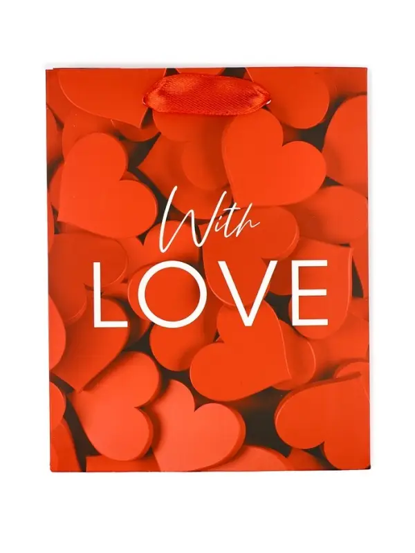 Пакет подарочный ламинированный «С любовью», S 12 х 15 х 5.5 см Пакет подарочный ламинированный «С любовью», S 12 х 15 х 5.5 см