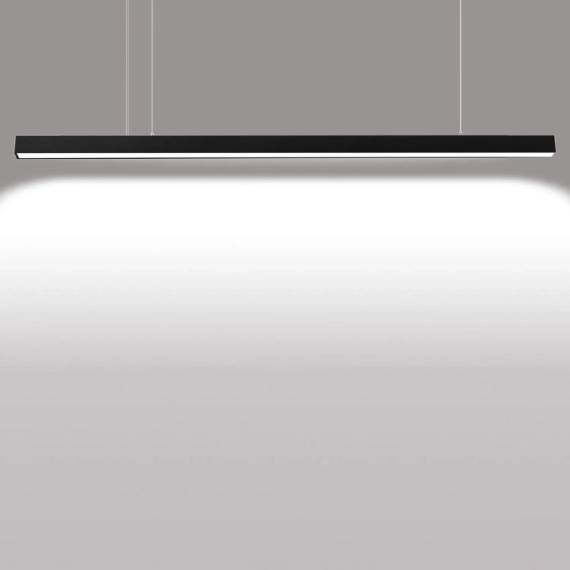 Светильник светодиодный линейный, подвесной, 40Вт, 4000К, IP40, чёрный