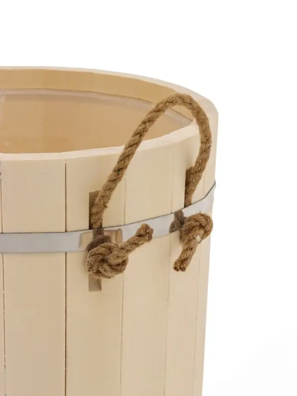 Запарник - ведро для бани и сауны, 13 л, липа, пластиковая вставка, с крышкой, &laquo;Добропаровъ&raquo;