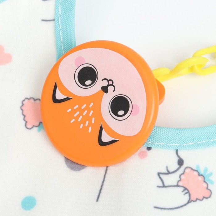 Набор детских слюнявчиков Крошка Я, 3 шт. + подарок, 20х17 см., цвет бирюзовый, розовый, серый Набор детских слюнявчиков Крошка Я, 3 шт. + подарок, 20х17 см., цвет бирюзовый, розовый, серый