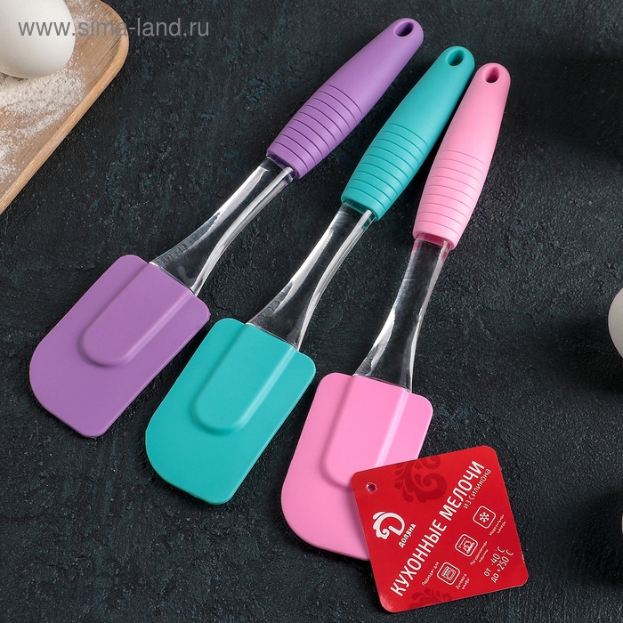 Лопатка Доляна «Про», 24×5 см, цвет МИКС Лопатка Доляна «Про», 24×5 см, цвет МИКС