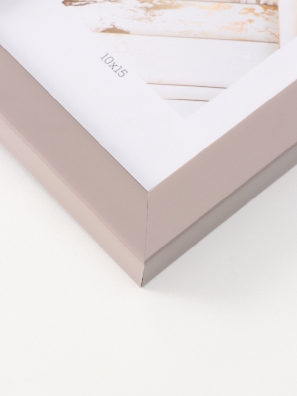 Фоторамка пластик Фоторамка пластик "МИРАМ" 10х15 см, св. коричневый