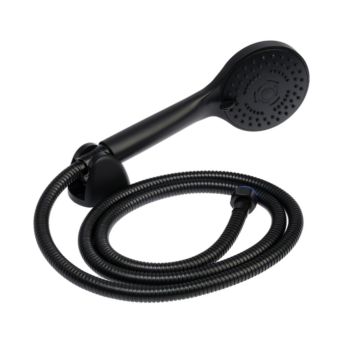 Смеситель для ванны ZEIN Z3838, однорычажный, душевой набор, лейка 5 режимов, черный Смеситель для ванны ZEIN Z3838, однорычажный, душевой набор, лейка 5 режимов, черный