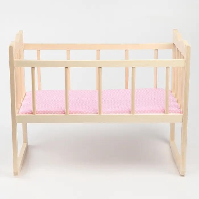 Кровать - качалка для кукол, большая, 50&times;30&times;45 см