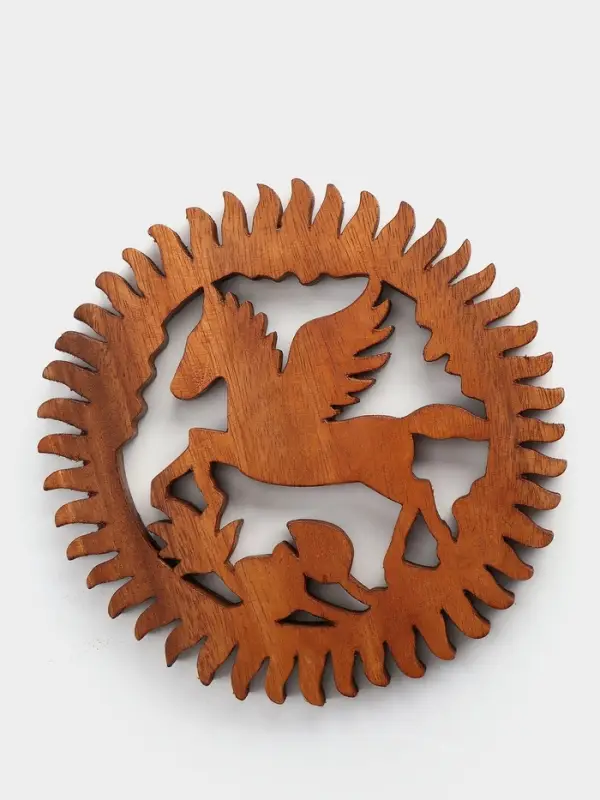 Панно &laquo;Пегас&raquo;, 20&times;20&times;2 см, дерево суар