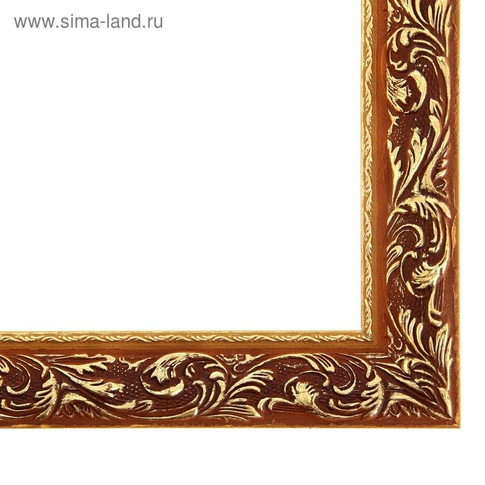 Рама для картин (зеркал) 30 х 40 х 4 см, дерево  Рама для картин (зеркал) 30 х 40 х 4 см, дерево "Версаль", золотая