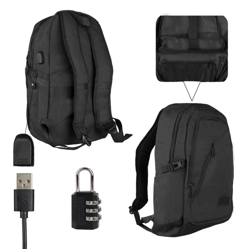 Рюкзак Mancro 15.6 Black Рюкзак Mancro 15.6 Black