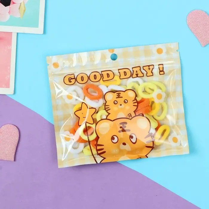 Резинка для волос  Резинка для волос "Хорошие пожелания" (набор 50 шт) котики, 2 см