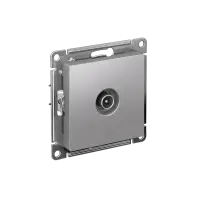 Розетка ATLASDESIGN TV оконечная 1DB механизм алюминий