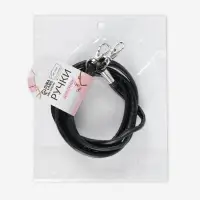 Ручка-шнурок для сумки, с карабинами, 120&times;0.6 см, чёрная