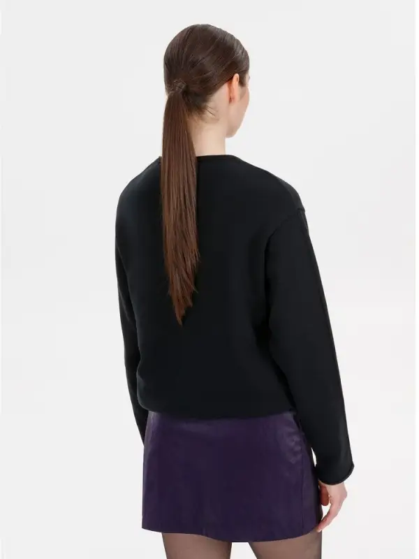 Лонгслив унисекс Siluetti Fuori, черный, размер S/M Лонгслив унисекс Siluetti Fuori, черный, размер S/M