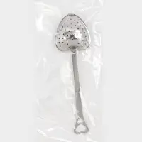 Ситечко для чая Доляна &laquo;Сердце&raquo;, 14.5&times;4 см, нержавеющая сталь, серебристое