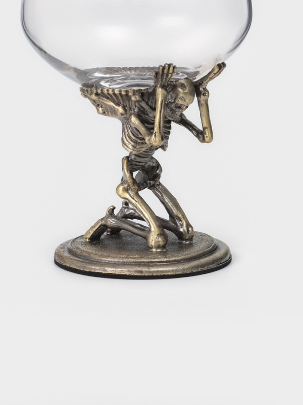 Бокал для коньяка 550 мл Бокал для коньяка 550 мл "Скелет", подарочный, бронза