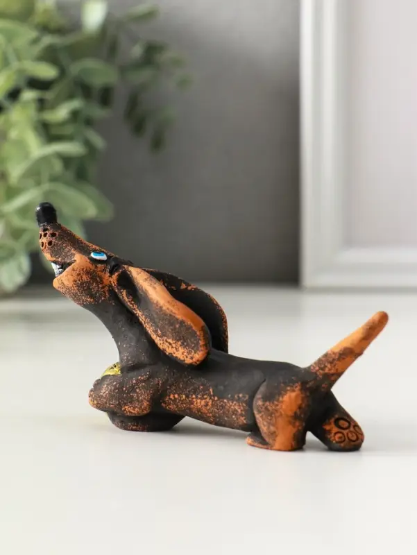 Фигура Фигура "Такса с мячом" 4.5х9х4.3 см