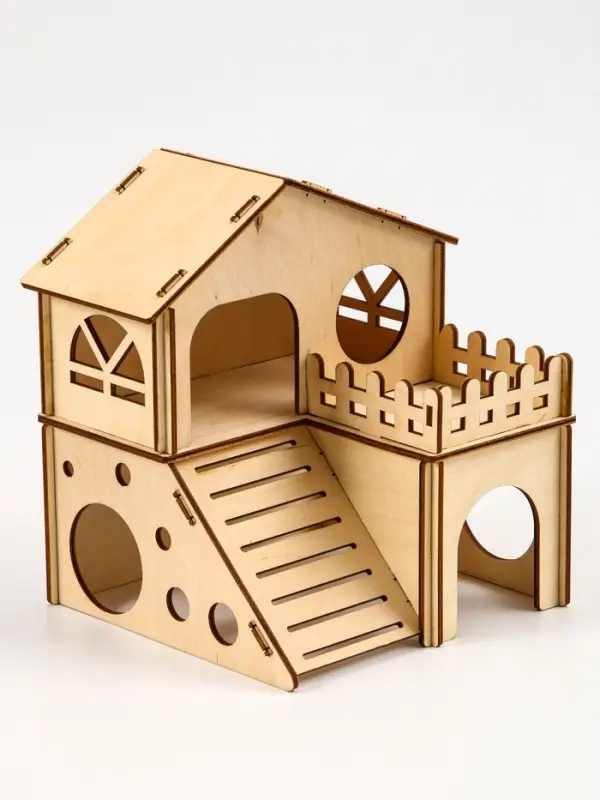 Домик для грызунов, 16&times;15.2&times;18 см, дерево