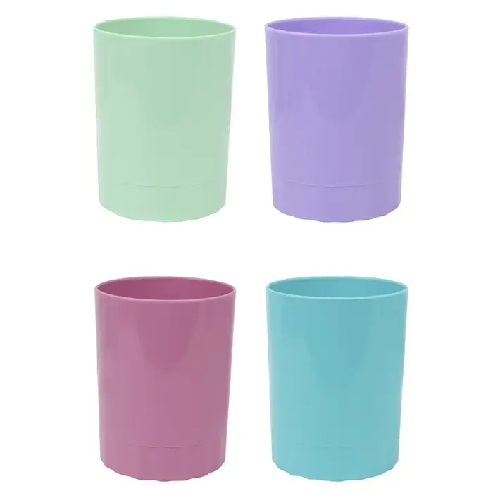 Подставка-стакан для канцелярии Calligrata "Пастельные цвета", МИКС