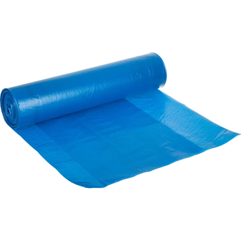 Мешки для мусора ПВД 200л 50мкм 10шт/рул синие 90х130см Luscan