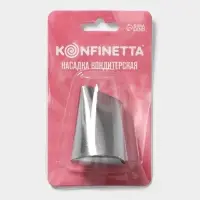 Насадка кондитерская KONFINETTA &laquo;Лепесток большой&raquo;, d=3.4 см, выход d=3 см, нержавеющая сталь
