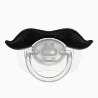 Пустышка-прикол, силиконовая, ортодонтическая, с колпачком, +0 мес., «Усы» Пустышка-прикол, силиконовая, ортодонтическая, с колпачком, +0 мес., «Усы»