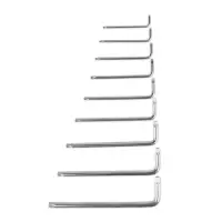 Набор ключей торцевых изогнутых TORX 9 предметов (T10-T50) АVS TXL-9