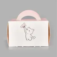 Коробка под бенто-торт с окном &laquo;Котик&raquo;, 15,5 х 15,5 х 10 см
