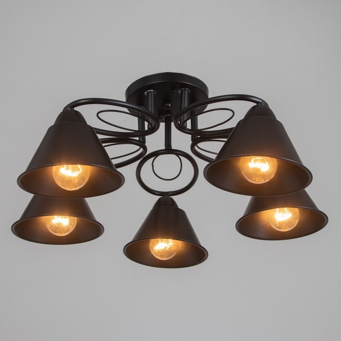 Люстра Люстра "Эдмас" 5хЕ27 40Вт черный 60х60х22 см BayerLux