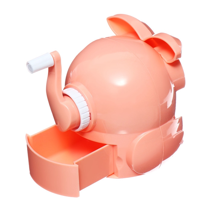 Точилка механическая с контейнером Сова Персиковая Точилка механическая с контейнером Сова Персиковая