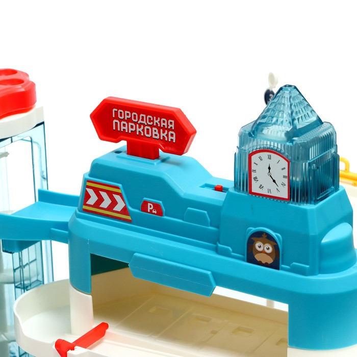 Парковка «Городская», с лифтом, 3 уровня, 4 машинки, световые и звуковые эффекты Парковка «Городская», с лифтом, 3 уровня, 4 машинки, световые и звуковые эффекты