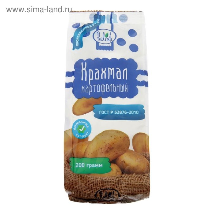 Крахмал картофельный Relish, 200 г Крахмал картофельный Relish, 200 г