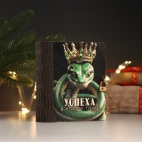 Новогодняя шкатулка-книга "Успеха" 14х12х5 см