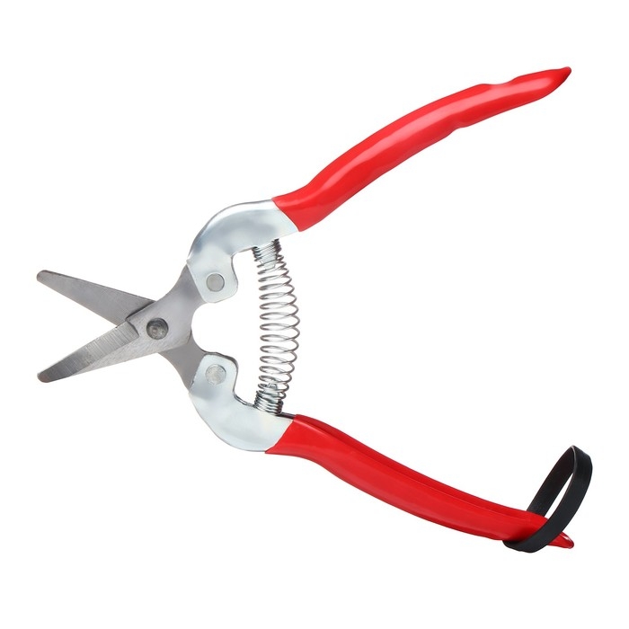 Ножницы садовые, 7 Ножницы садовые, 7" (18 см), с металлическими ручками, обрезиненная ручка, Greengo