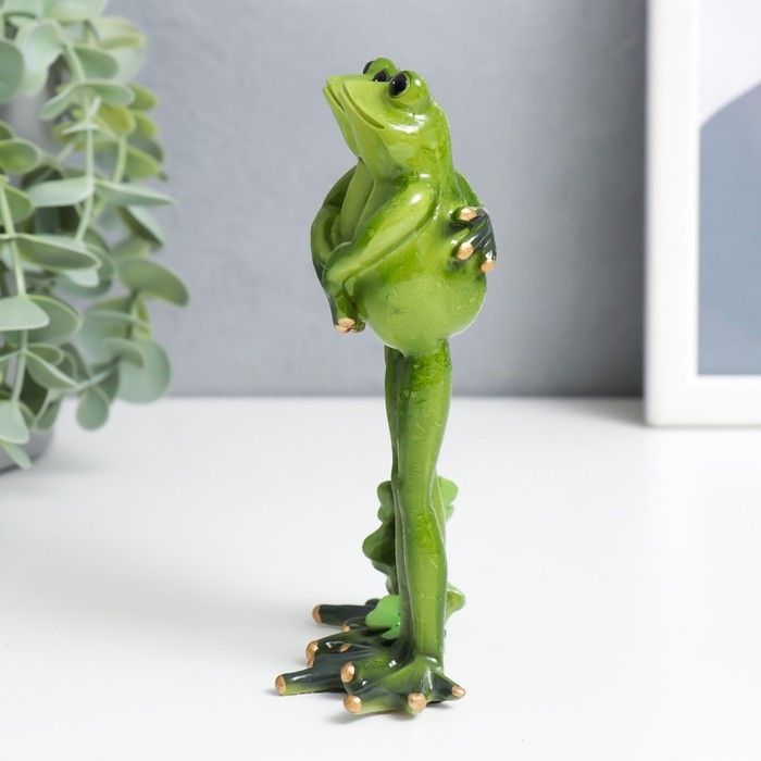 Сувенир полистоун Сувенир полистоун "Лягушки в объятиях" 5х7.5х13.7 см