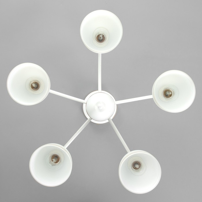 Люстра Люстра "Фрэнликс" 5хЕ27 40Вт белый 54х54х30 см BayerLux