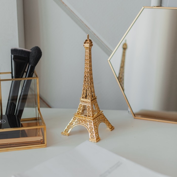 Сувенир металл Сувенир металл "Эйфелева башня" золото 18х7х7 см