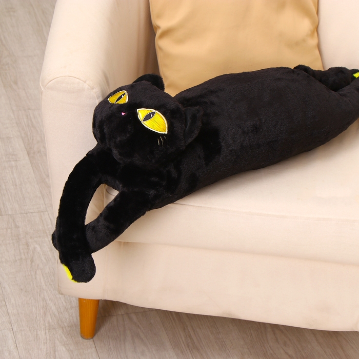 Мягкая игрушка «Кот», 90 см, цвет черный Мягкая игрушка «Кот», 90 см, цвет черный