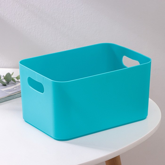 Корзина для хранения Joy, 2,3 л, 23×16×12 см, цвет бирюзовый Корзина для хранения Joy, 2,3 л, 23×16×12 см, цвет бирюзовый