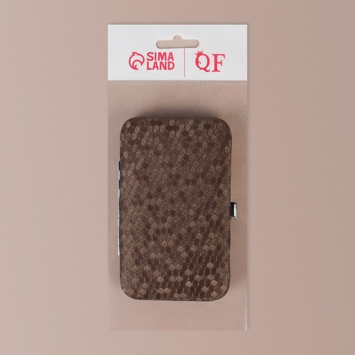 Набор маникюрный, 7 предметов, в футляре, цвет МИКС Набор маникюрный, 7 предметов, в футляре, цвет МИКС