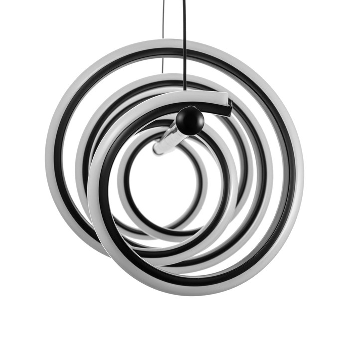 Светильник с ПДУ Светильник с ПДУ "Спираль" LED 120Вт 3000-6000К черный 100х28х27 см