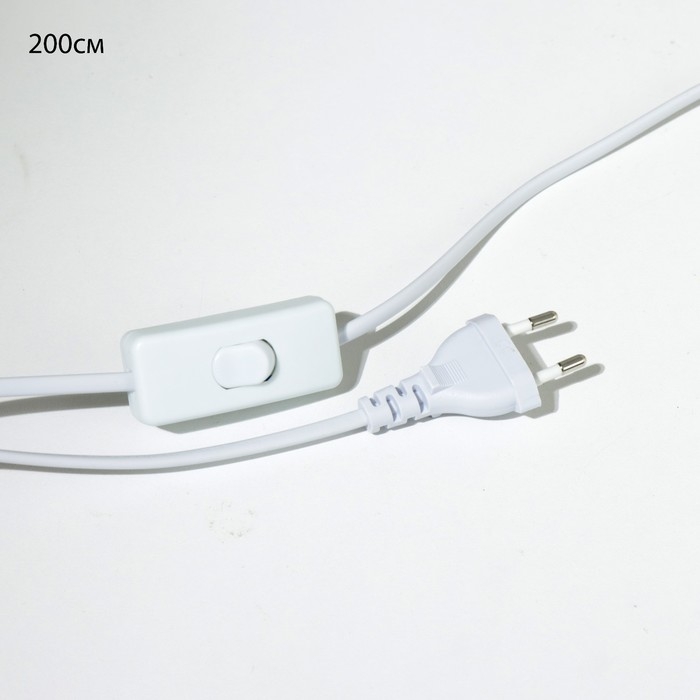 Бра с переключателем на проводе Бра с переключателем на проводе "Хлоя" Е14 40Вт белый 19х10х18см