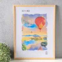 Фоторамка для фото 30&times;40 см, BONO, дерево, (пластиковый экран), натуральный