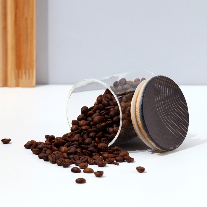 Банка для хранения сыпучих продуктов и круп &laquo;Геометрия&raquo;, 250 мл