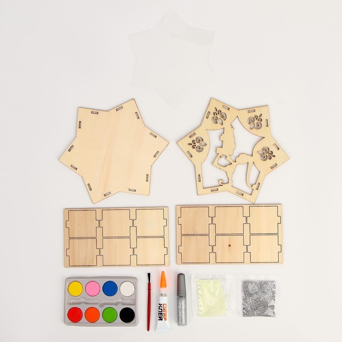 Новогодняя роспись по дереву «Новый год! Дед мороз», со светящимся песком Новогодняя роспись по дереву «Новый год! Дед мороз», со светящимся песком